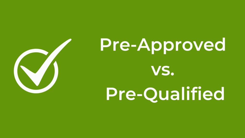 Check mark and Pre-approved