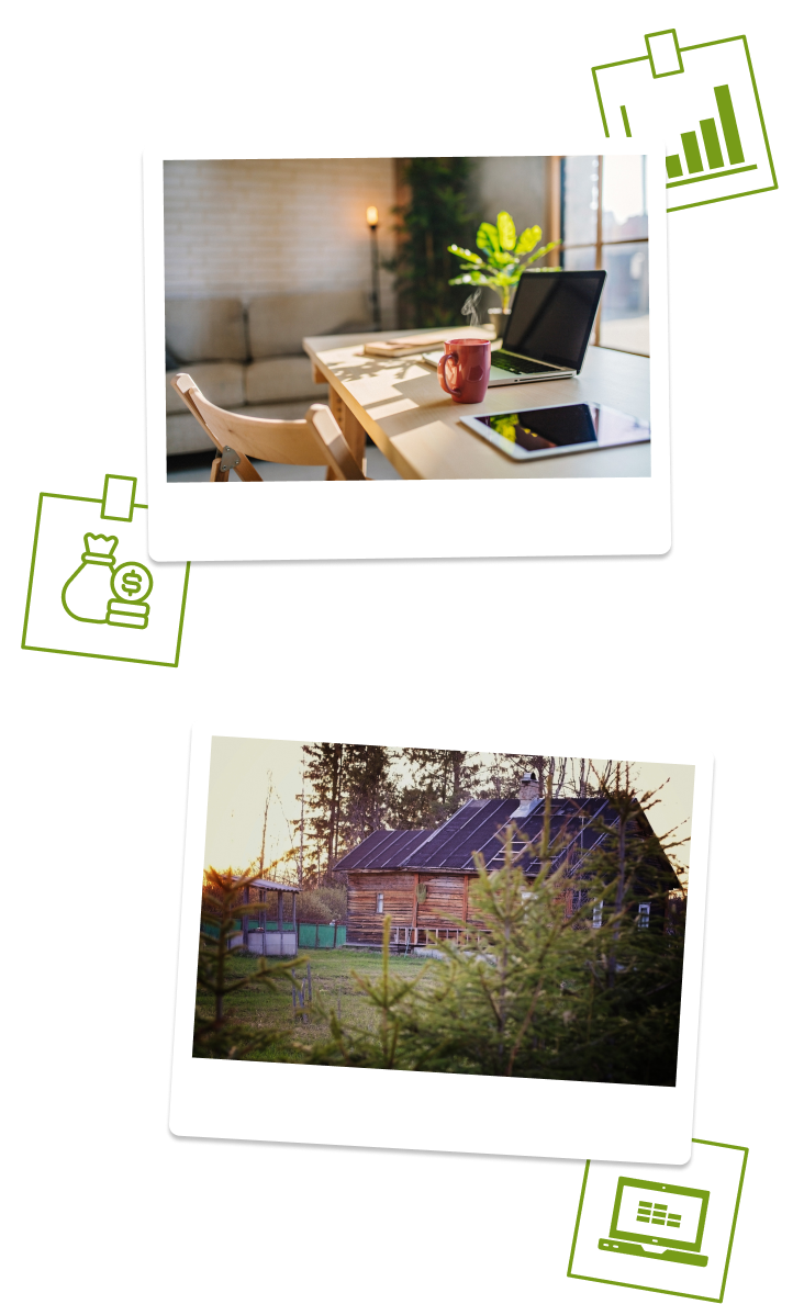 Usda Loans 1 An Image Of A Mortgage Broker'S Desk At Mortgage Craft And A Home Bought Using A Usda Loan From Lenders At Mortgage Craft